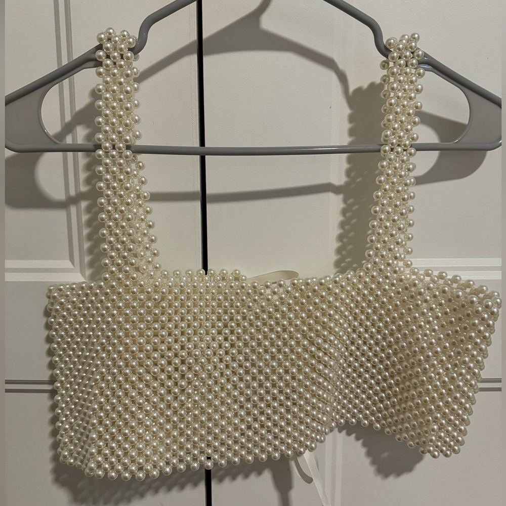 Pearl Beaded Top